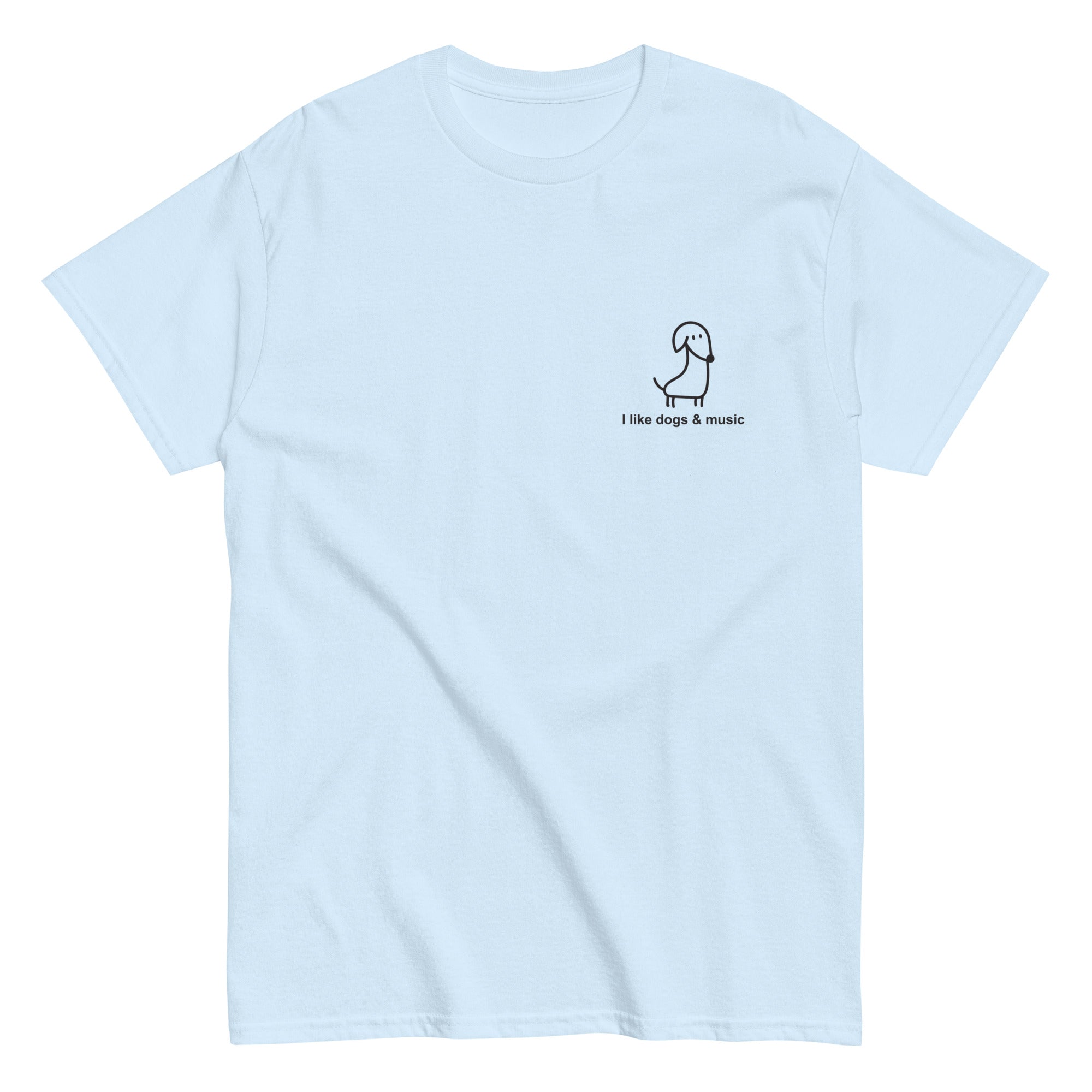 i-like-dogs-music-t-shirt-coton-blanc image 7