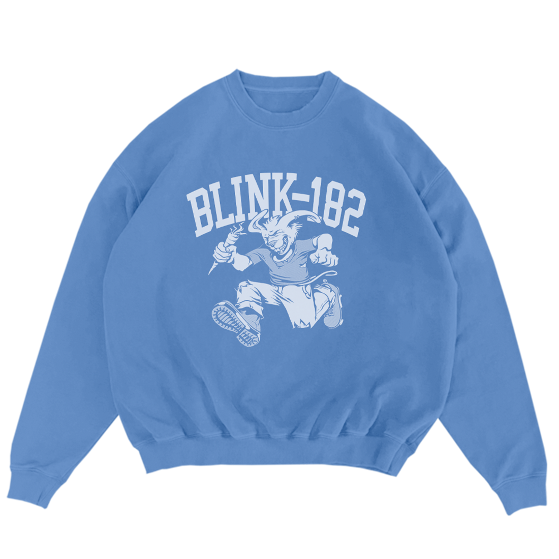 blink-182-rabbit-sweat-bleu-col-rond-graphique image 1