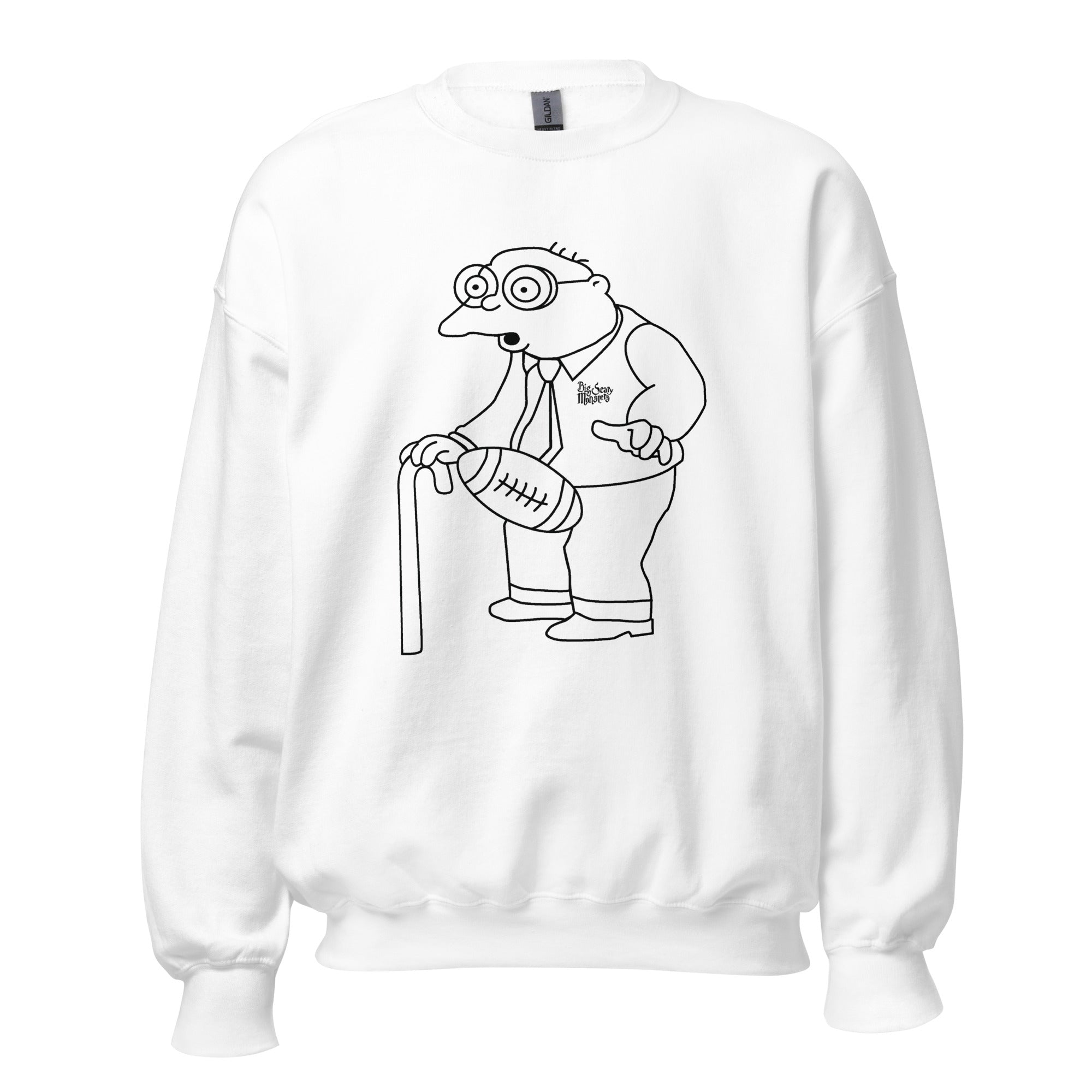 man-hit-by-football-sweat-gris-coton-col-rond image 2
