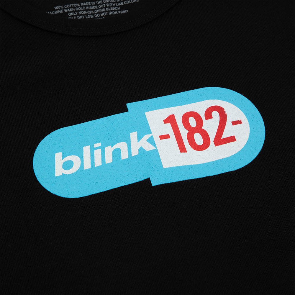 blink-182-enema-baby-tee-noir-court-logo image 2