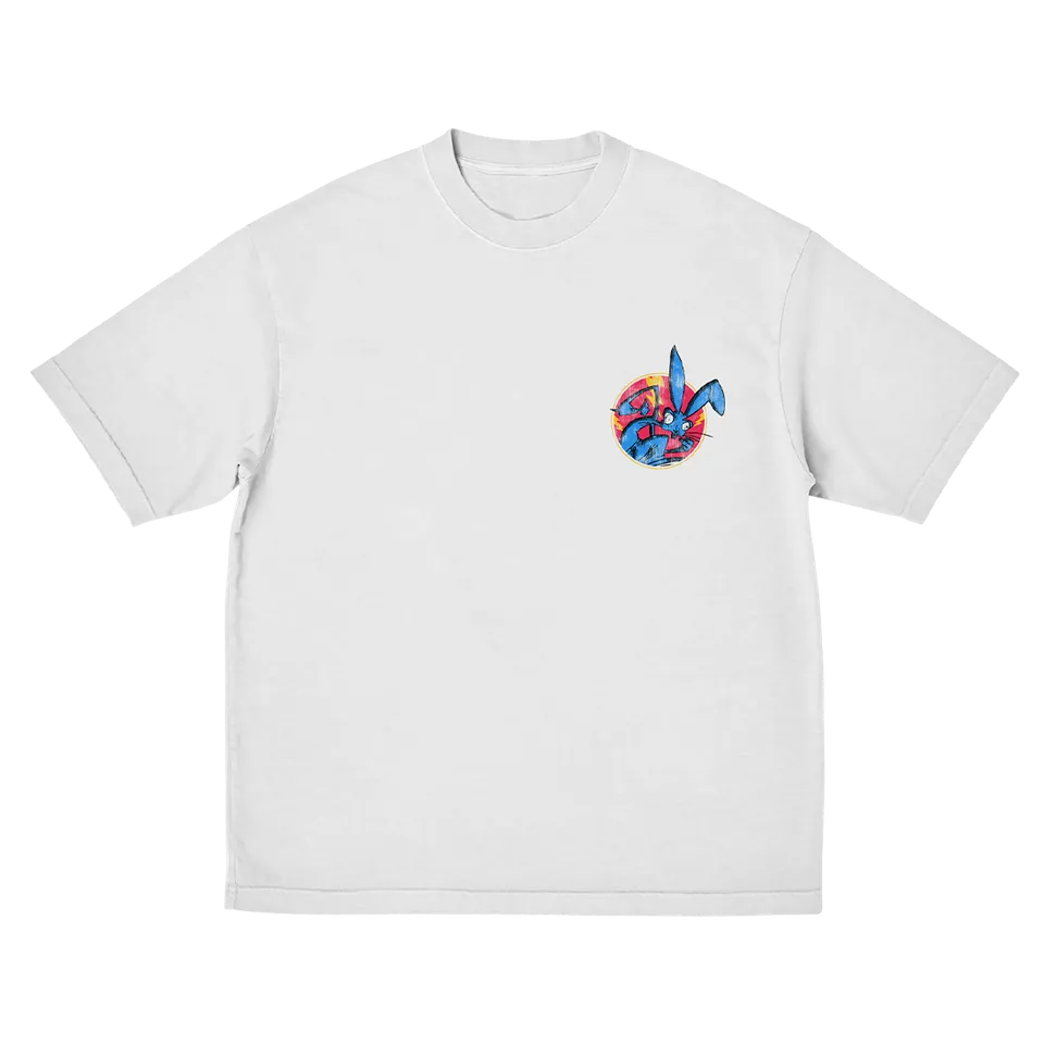 blink-182-one-more-time-rabbit-t-shirt-blanc-unisexe image 1