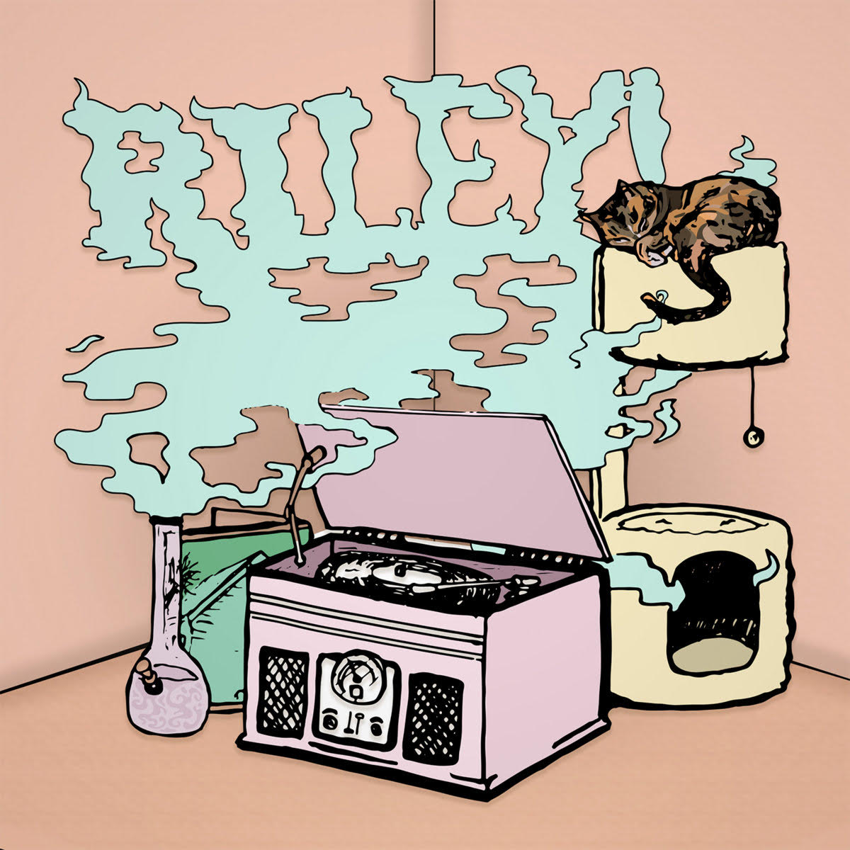 riley-riley-vinyle-12-vert-menthe-emo-punk image 1