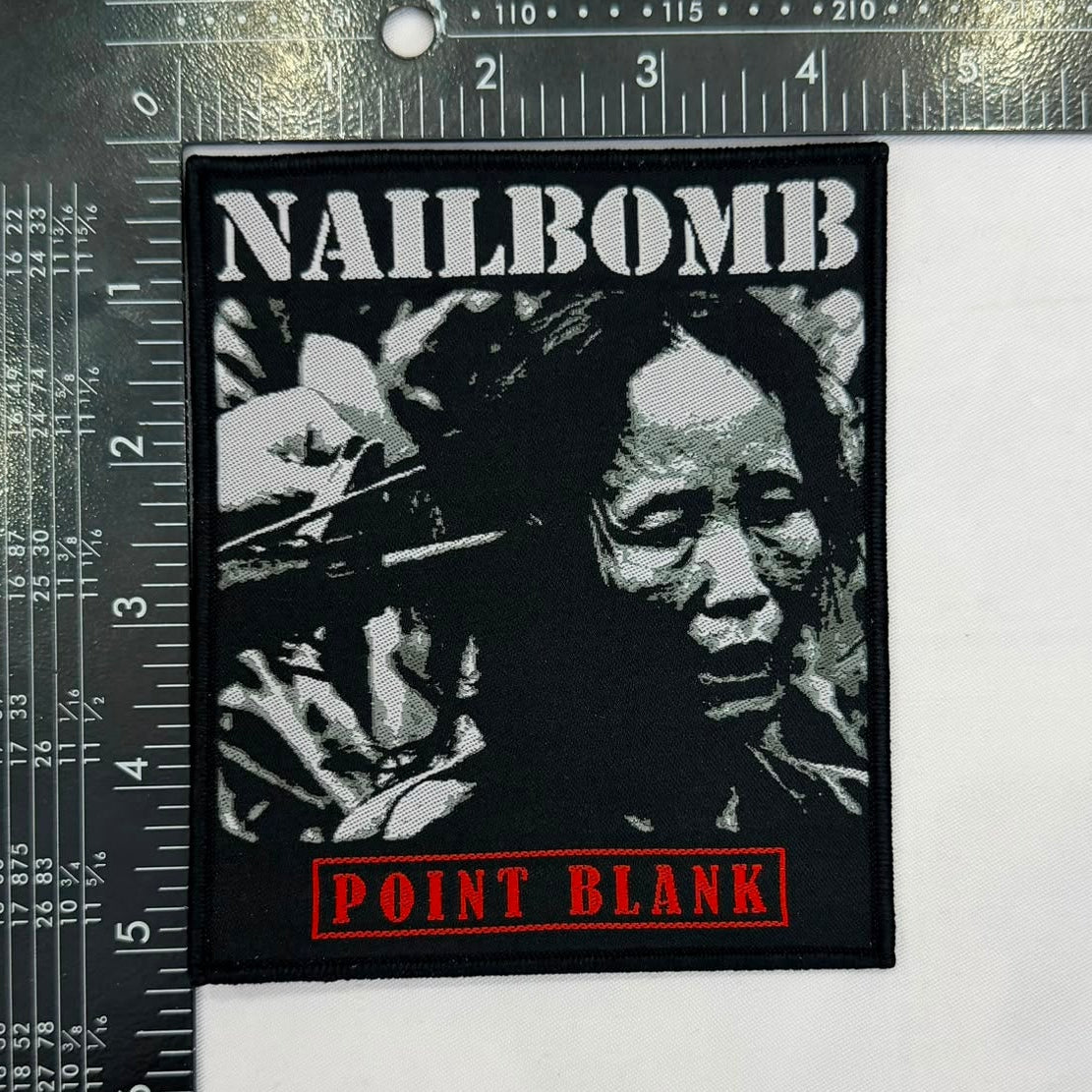 783punx-small-patch-nailbomb-point-blank-tiss-bordure-rouge image 7