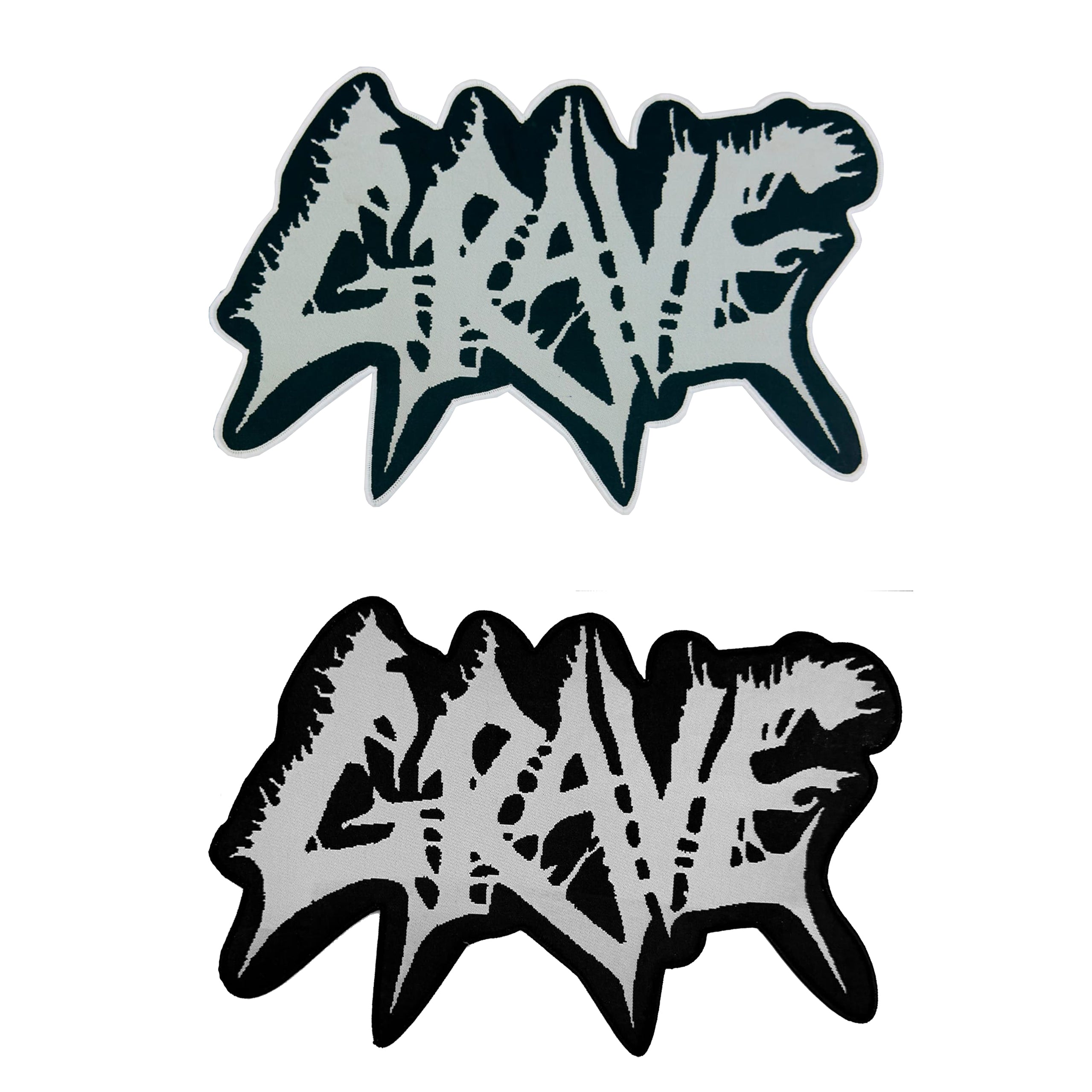 grave-logo-patch-surdimensionn-bordure-noire-12-pouces image 1