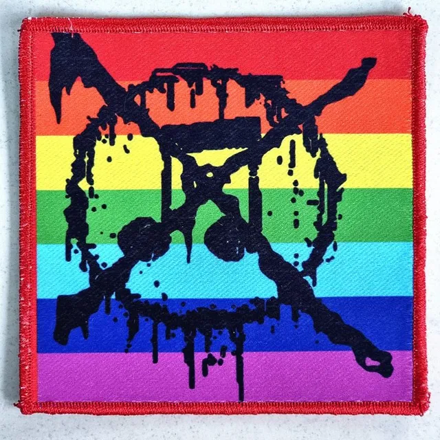 783punx-noise-not-music-patch-rainbow-bordure-rouge image 1