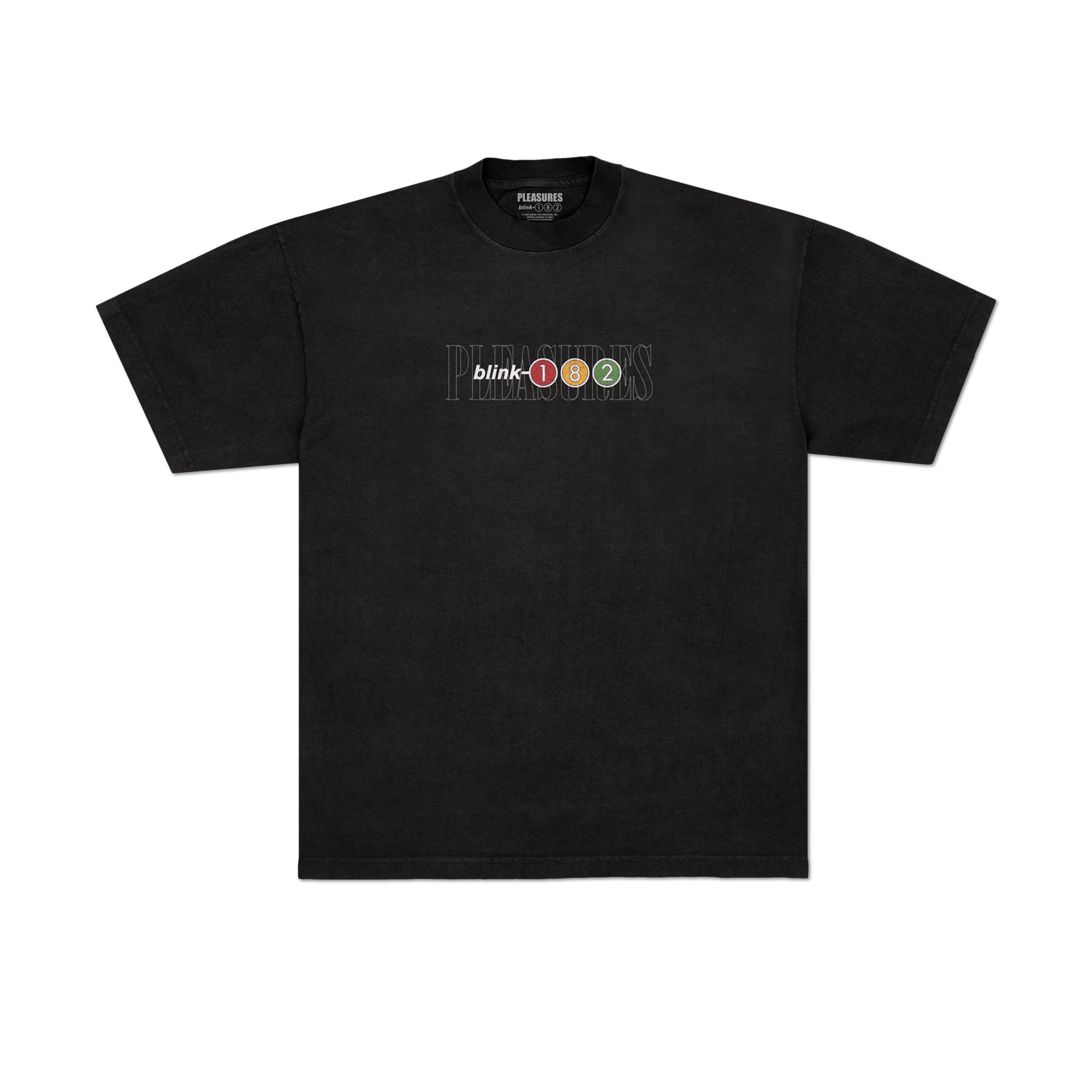 blink-182-pleasures-tracklist-tee-shirt-gris image 1