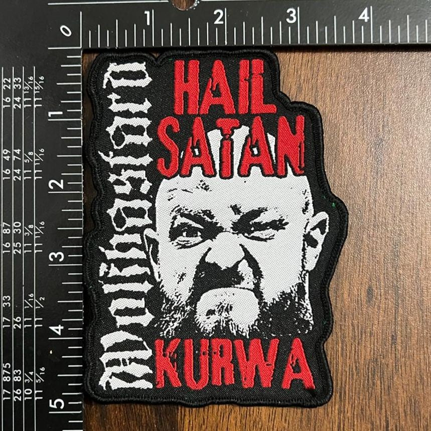 wolfbastard-hail-satan-kurwa-patch-tiss-bord-noir image 3