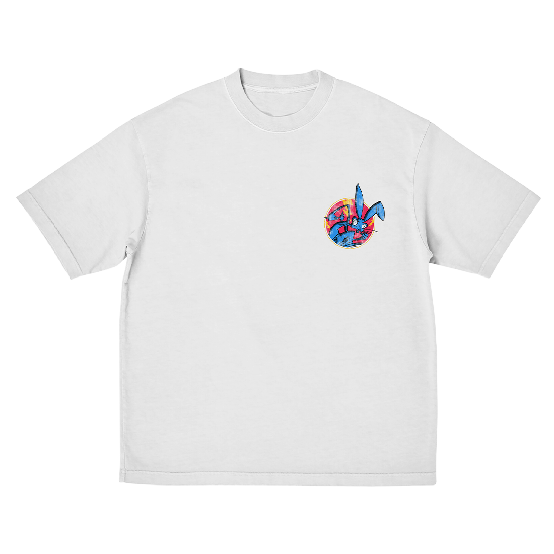 blink-182-one-more-time-rabbit-t-shirt-blanc-unisexe image 1