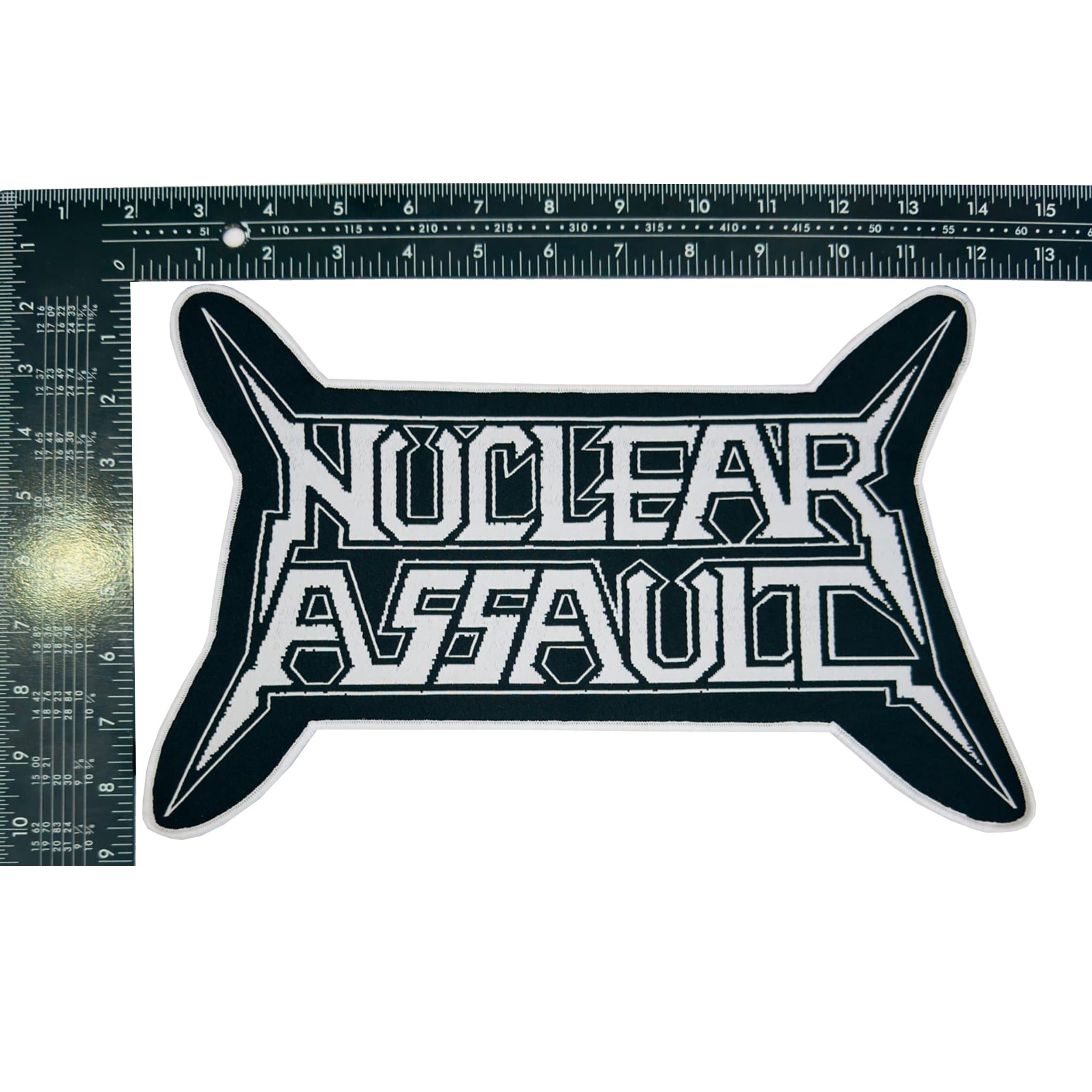 nuclear-assault-logo-cusson-tiss-surdimensionn-bordure-noire image 5