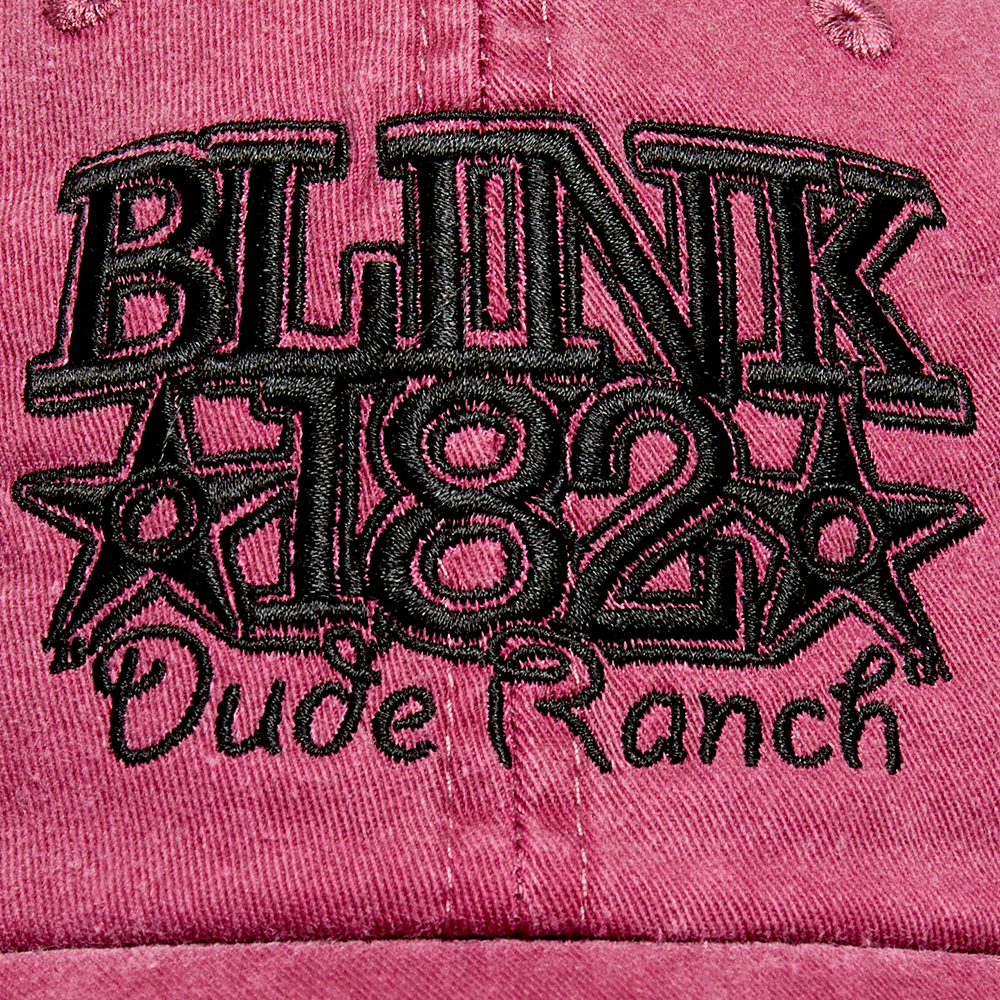 blink-182-dude-ranch-dad-hat-casquette-bordeaux-brod-e image 4