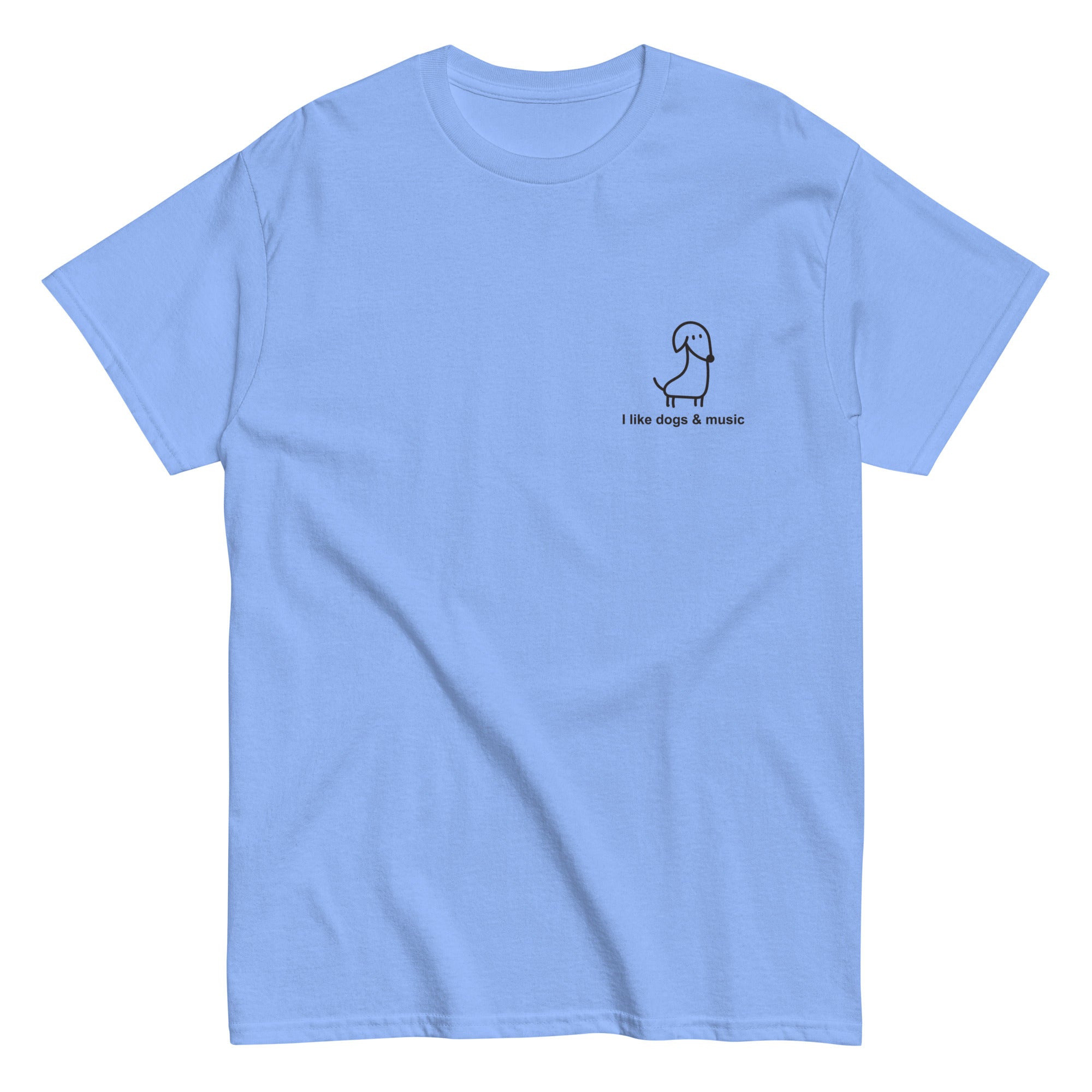 i-like-dogs-music-t-shirt-coton-blanc image 4