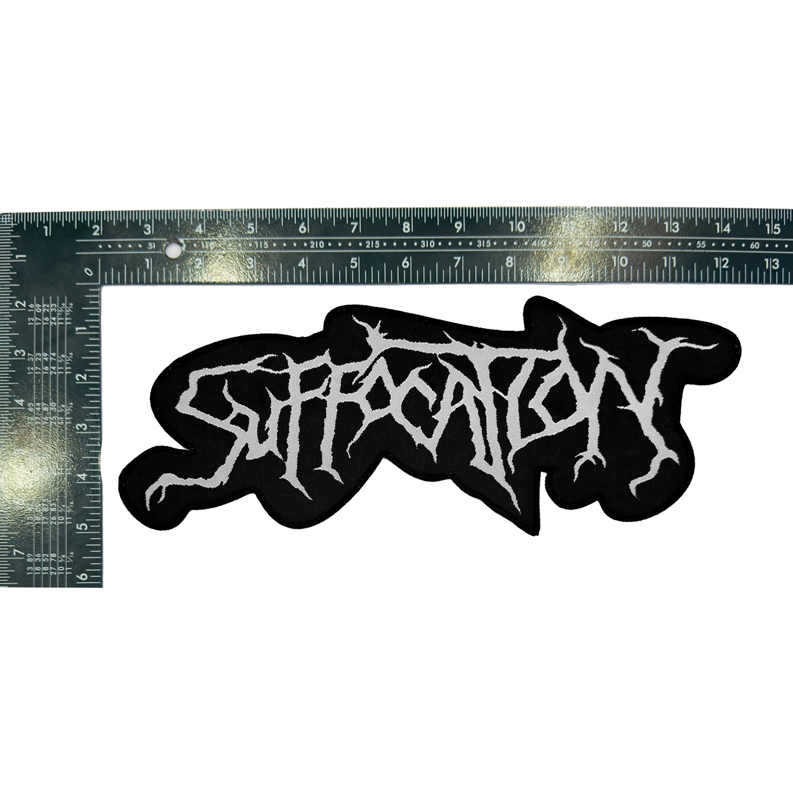suffocation-logo-patch-tiss-oversized-bordure-noire image 3