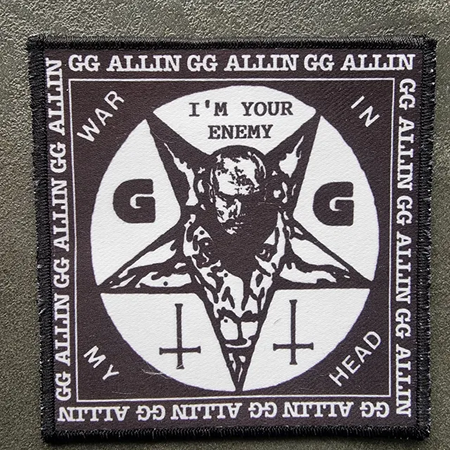 gg-allin-war-in-my-head-patch-cusson-punk image 1
