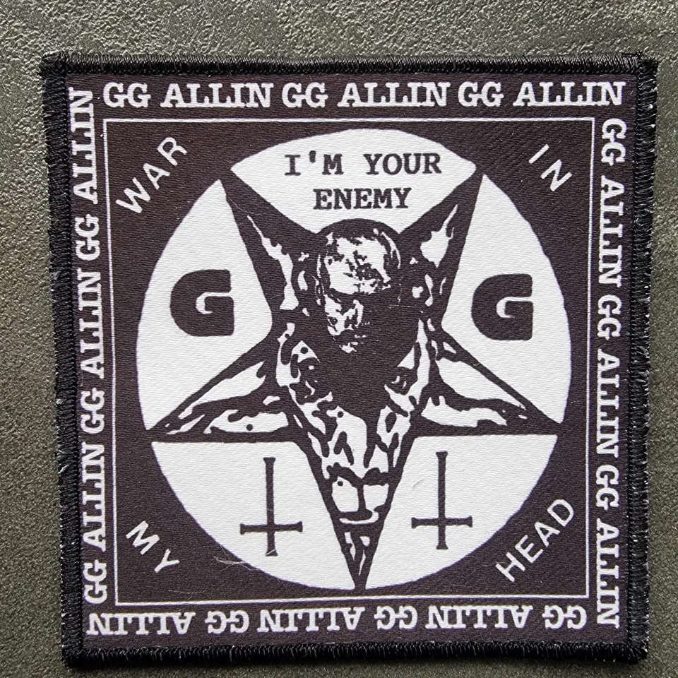 gg-allin-war-in-my-head-patch-cusson-punk image 1