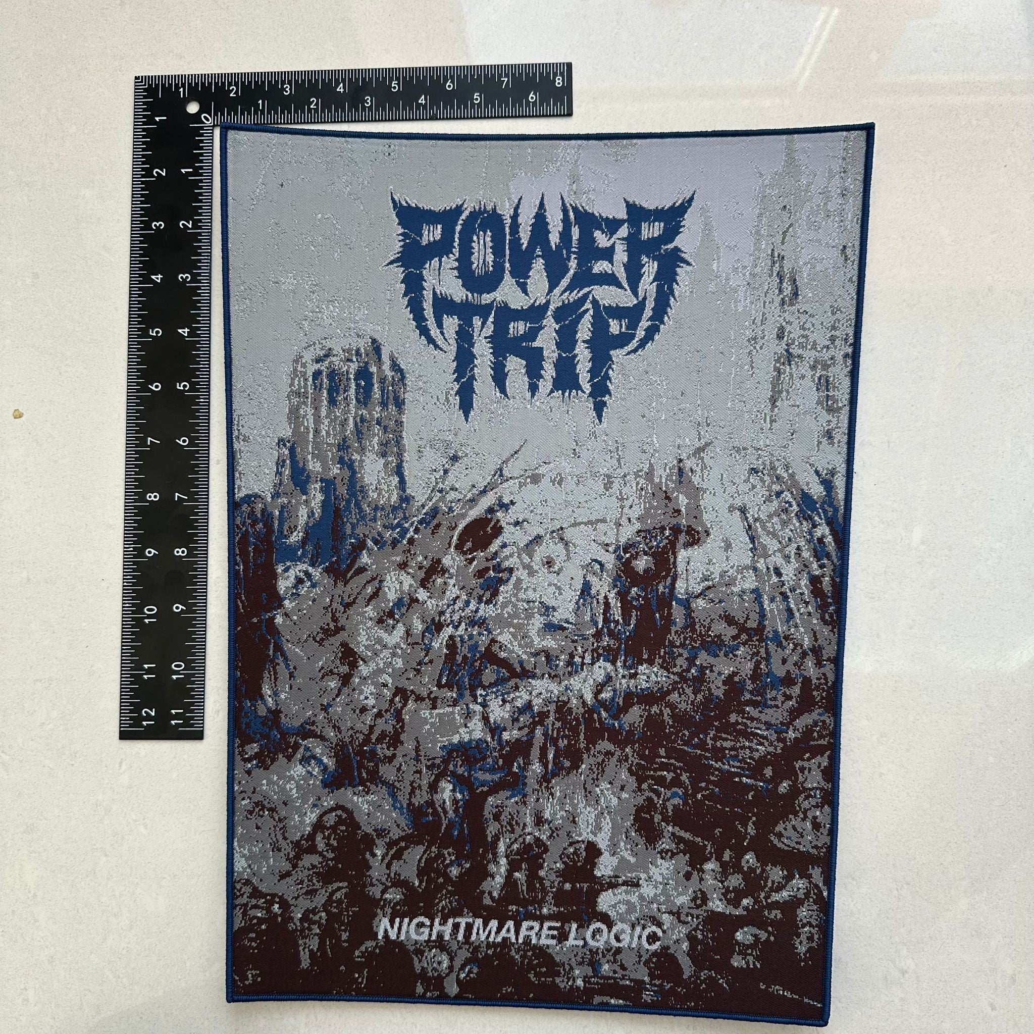 power-trip-nightmare-logic-backpatch-tiss-bord-gris image 4