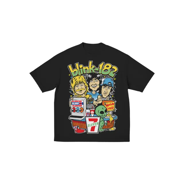 blink-182-7-11-take-it-to-eleven-tee-shirt-enfant-noir image 1