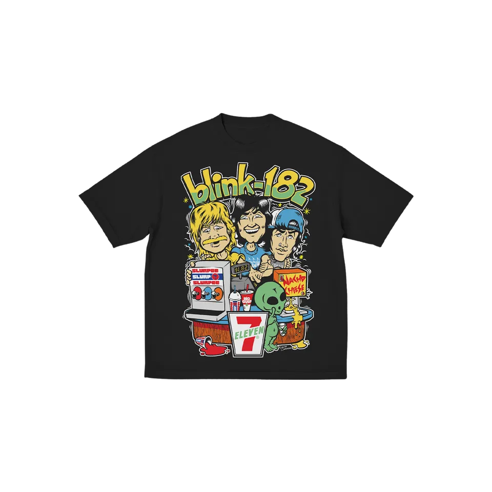 blink-182-7-11-take-it-to-eleven-tee-shirt-enfant-noir image 1