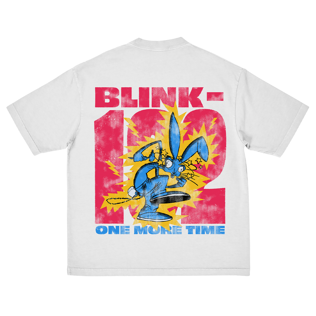 blink-182-one-more-time-rabbit-t-shirt-blanc-unisexe image 2