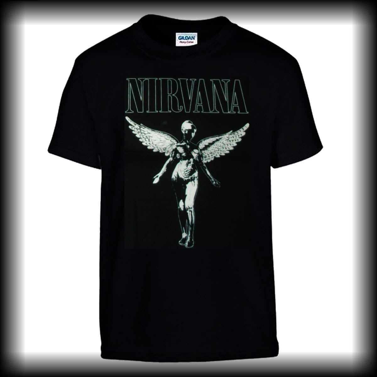 nirvana-in-utero-t-shirt-noir-coton-grunge image 1