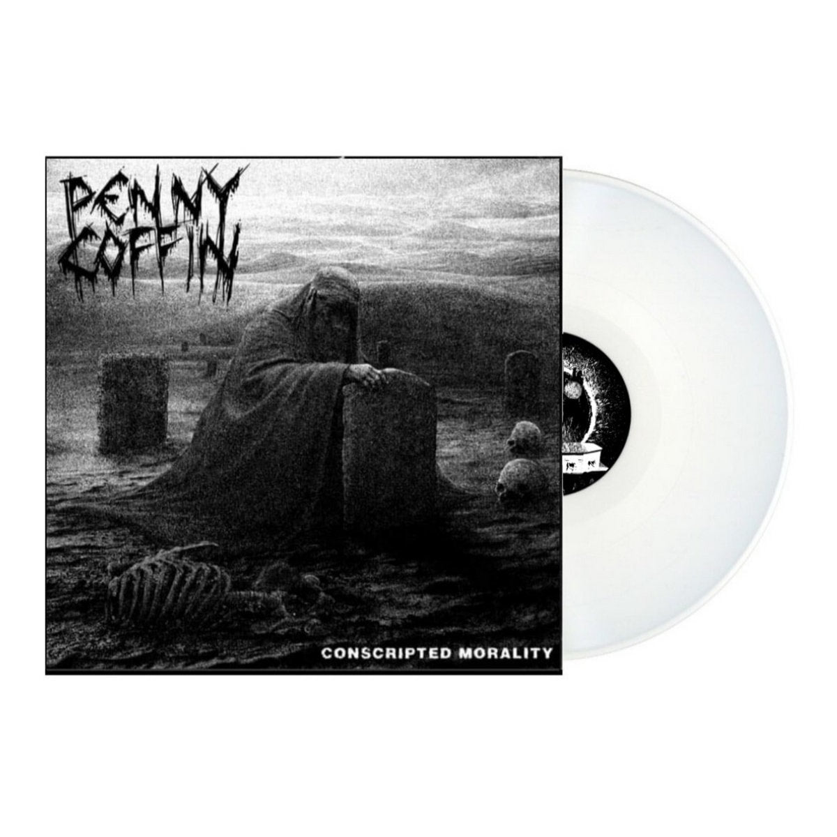 penny-coffin-conscripted-morality-vinyle-12-blanc-vivid image 1