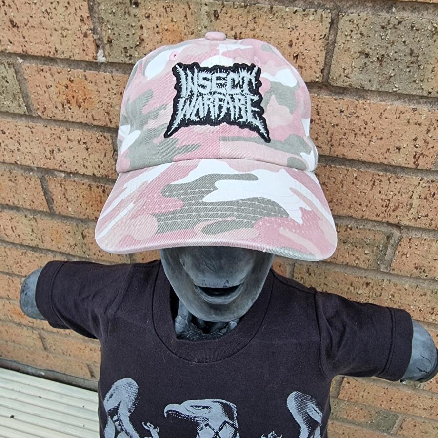 insect-warfare-logo-casquette-dad-cap-pink-camo-phospho image 1