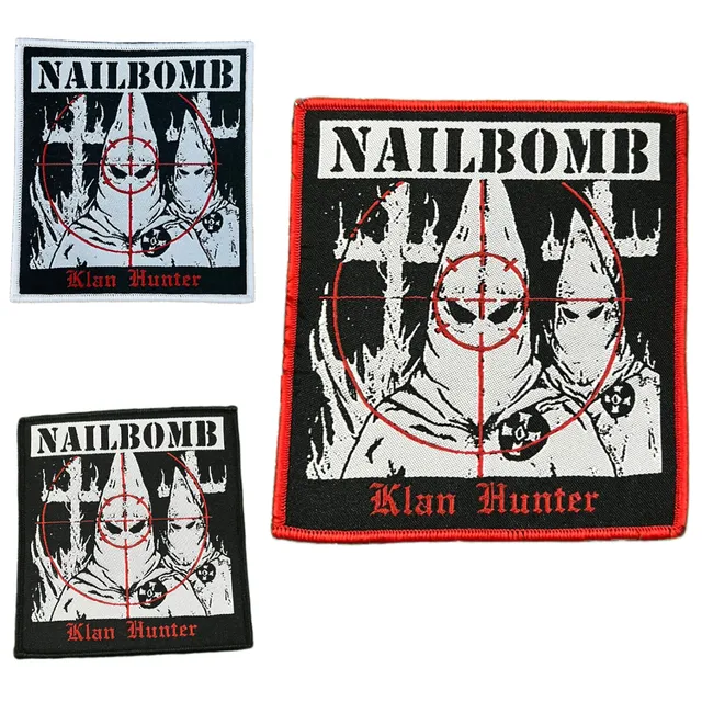 nailbomb-klan-hunter-patch-thermocollant-bordure-noire image 1