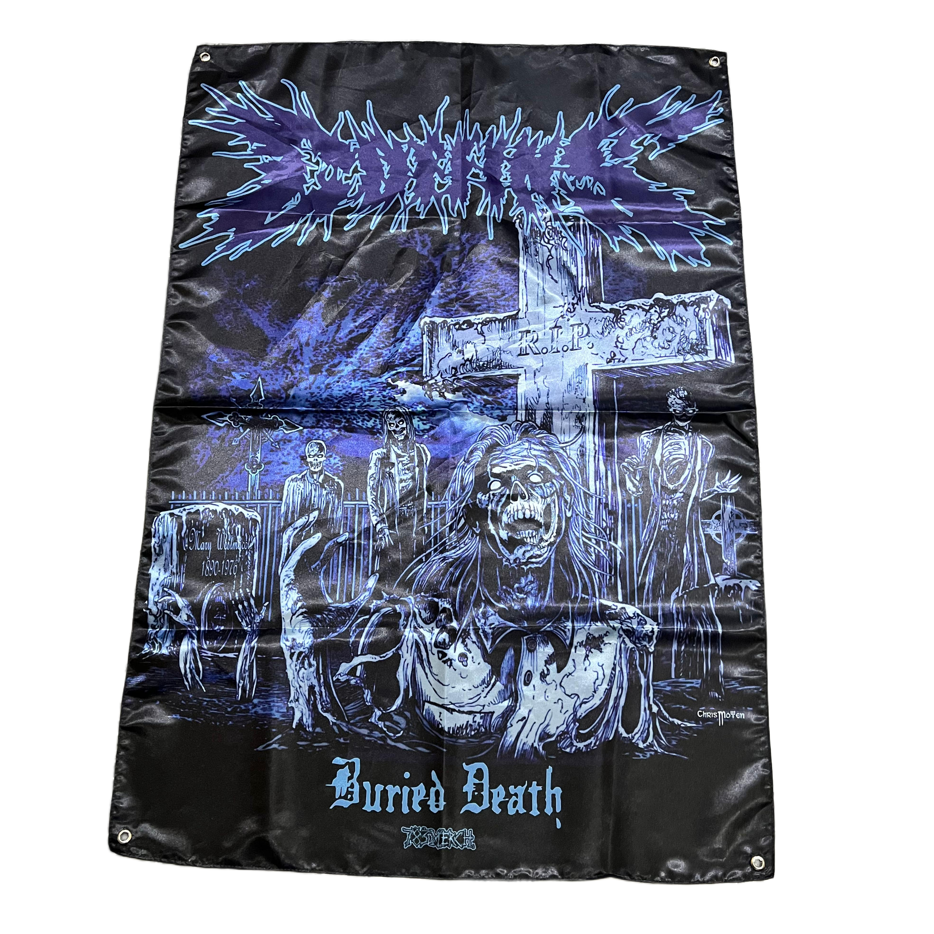 coffins-buried-death-drapeau-textile-100x70-cm image 2
