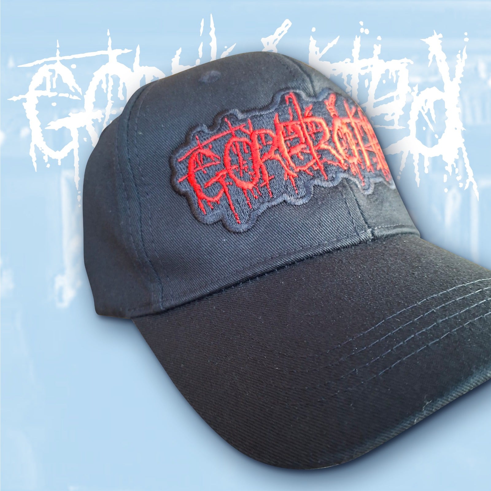 gorerotted-logo-casquette-baseball-blanc-phosphorescent image 2