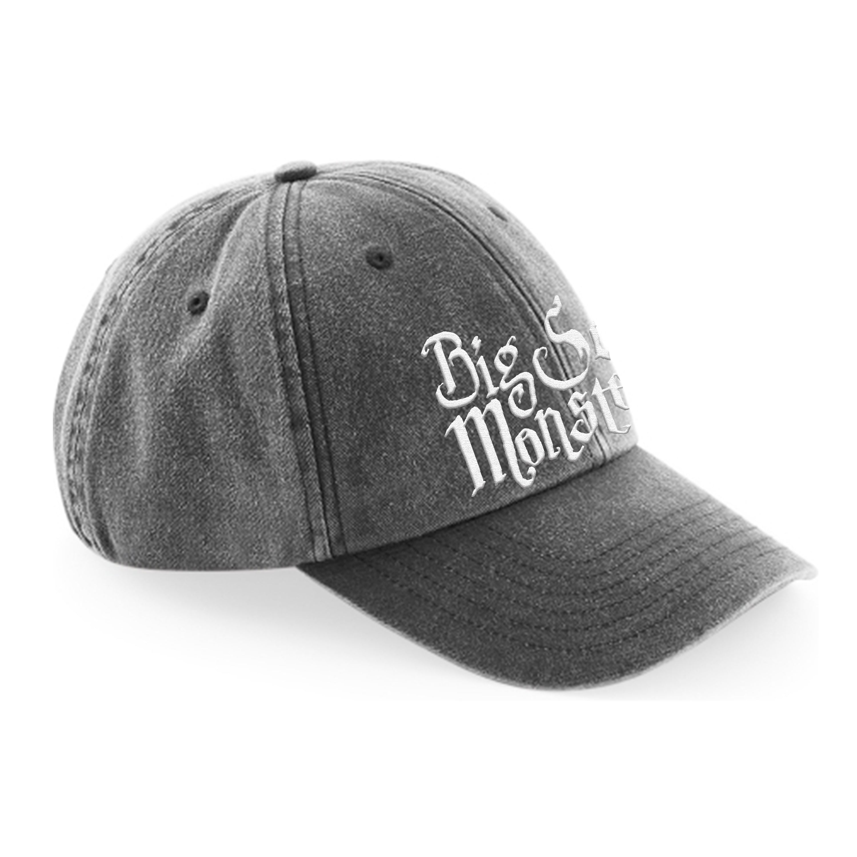big-scary-monsters-logo-dad-cap-casquette-noir-vintage image 2