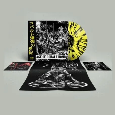 military-shadow-cobalt-bomb-vinyle-lp-jaune-splatter-obi image 1