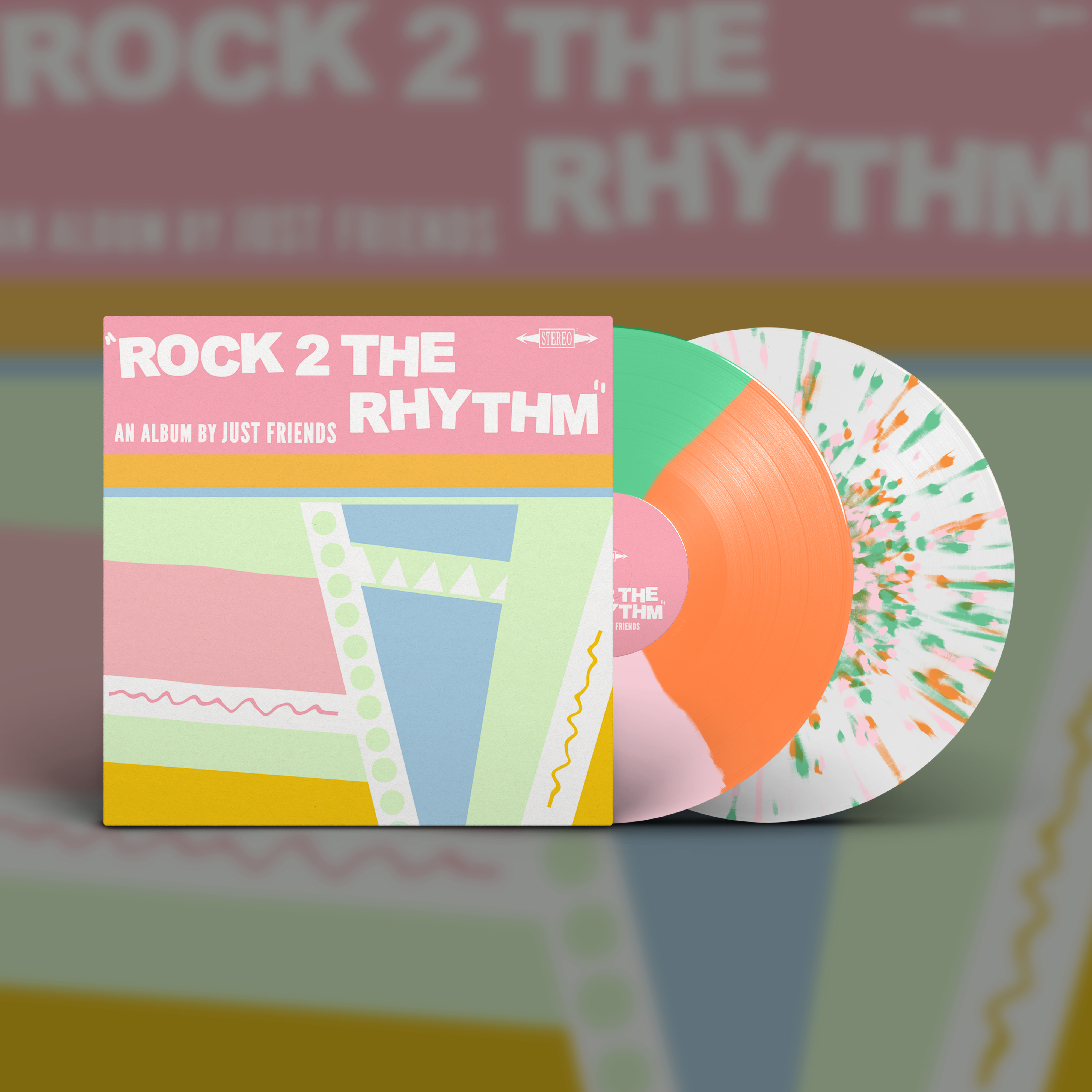 just-friends-rock-2-the-rhythm-vinyle-tricolor-orange-vert image 2