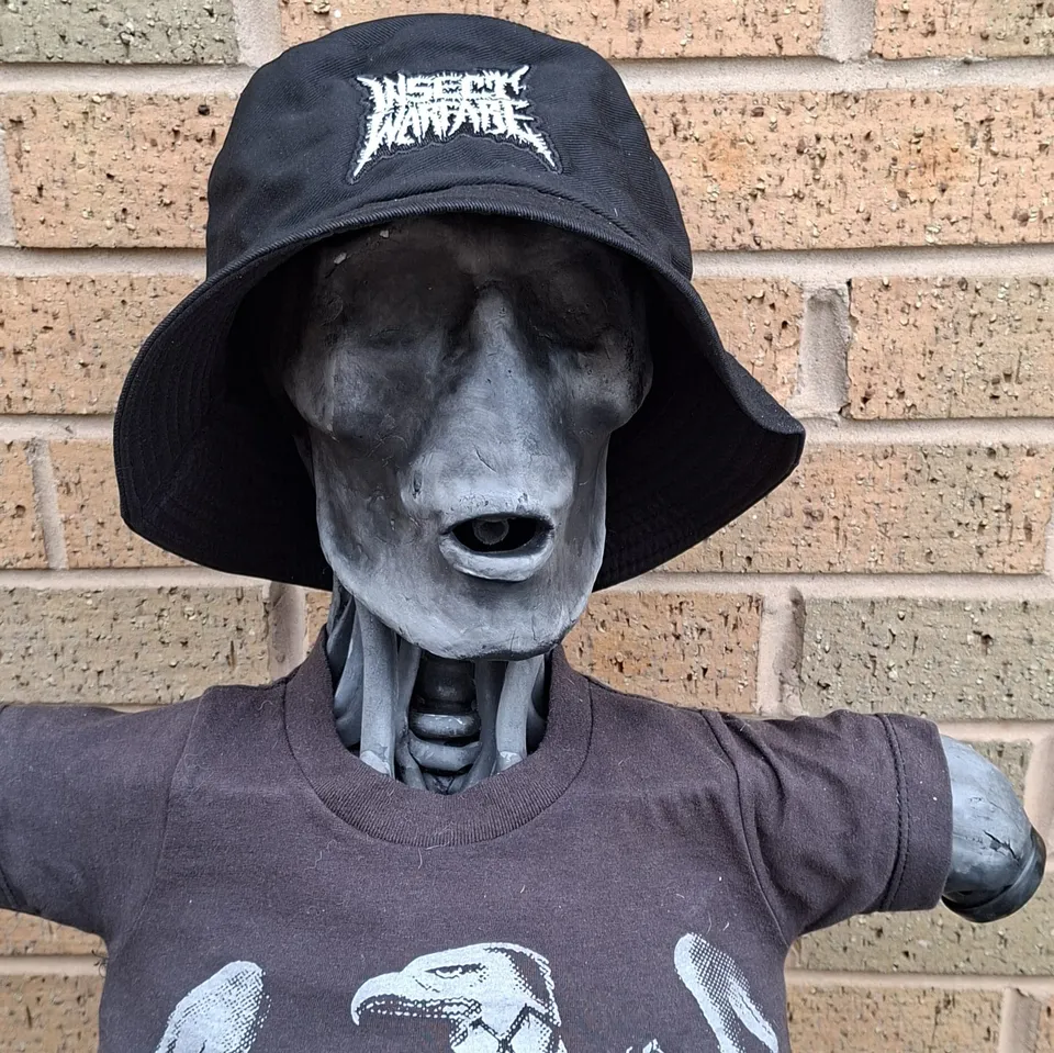 insect-warfare-logo-bob-bucket-hat-gris-phosphorescent image 1