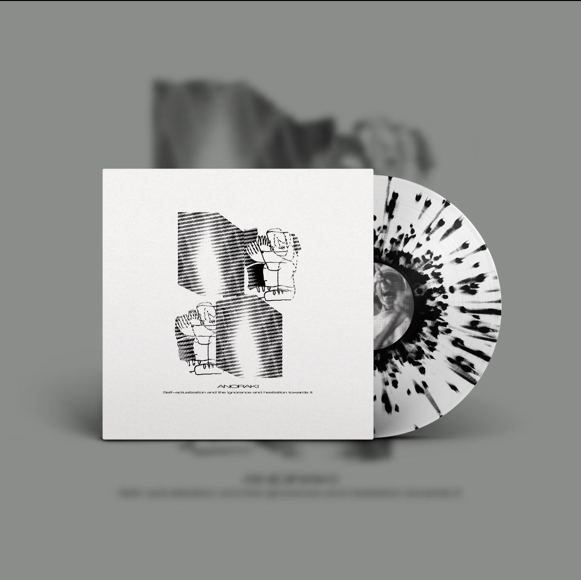 anorak-self-actualization-vinyle-blanc-splatter-noir image 2