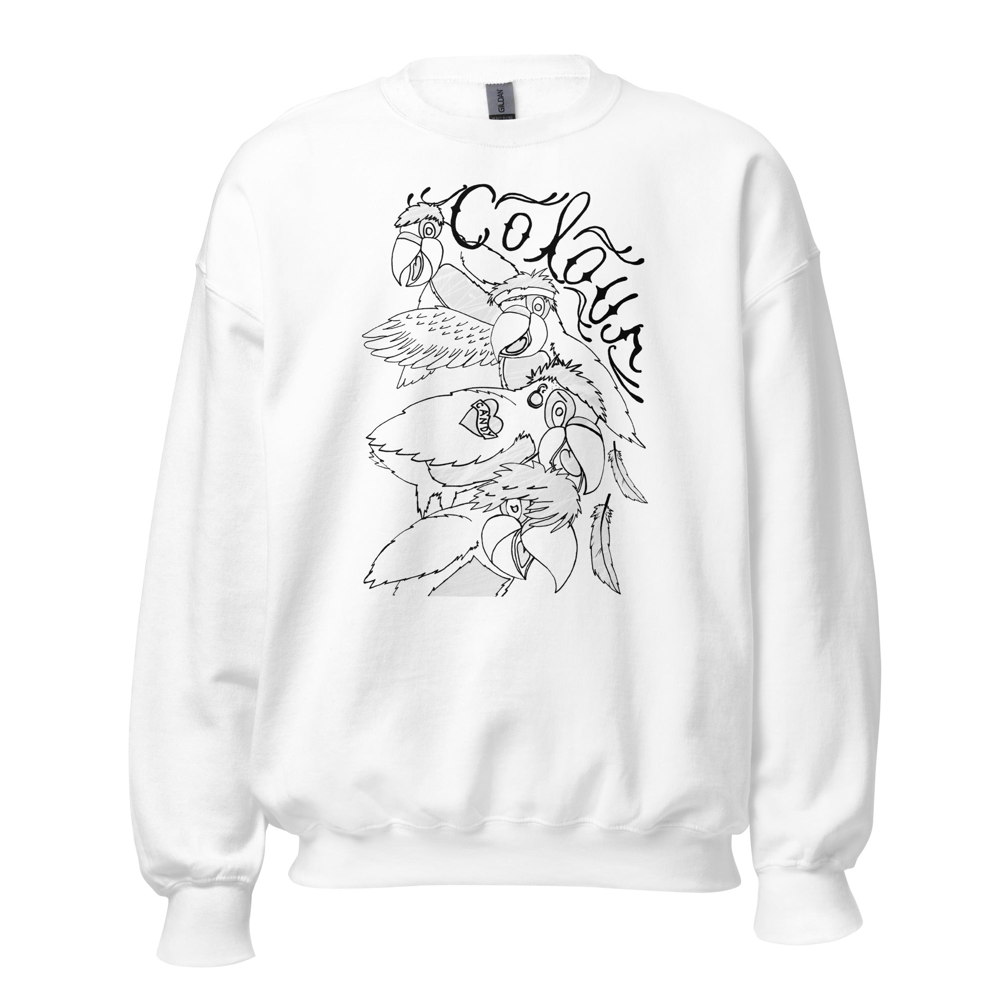 big-scary-monsters-colour-sweatshirt-gris-coton image 2