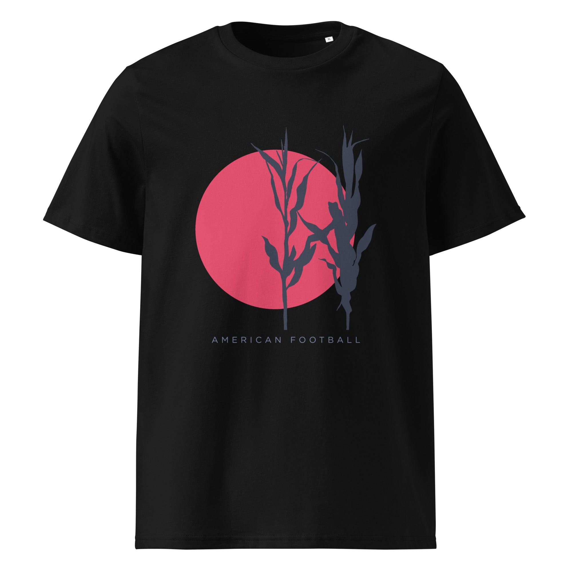 american-football-corn-stack-t-shirt-noir-coton-bio image 2