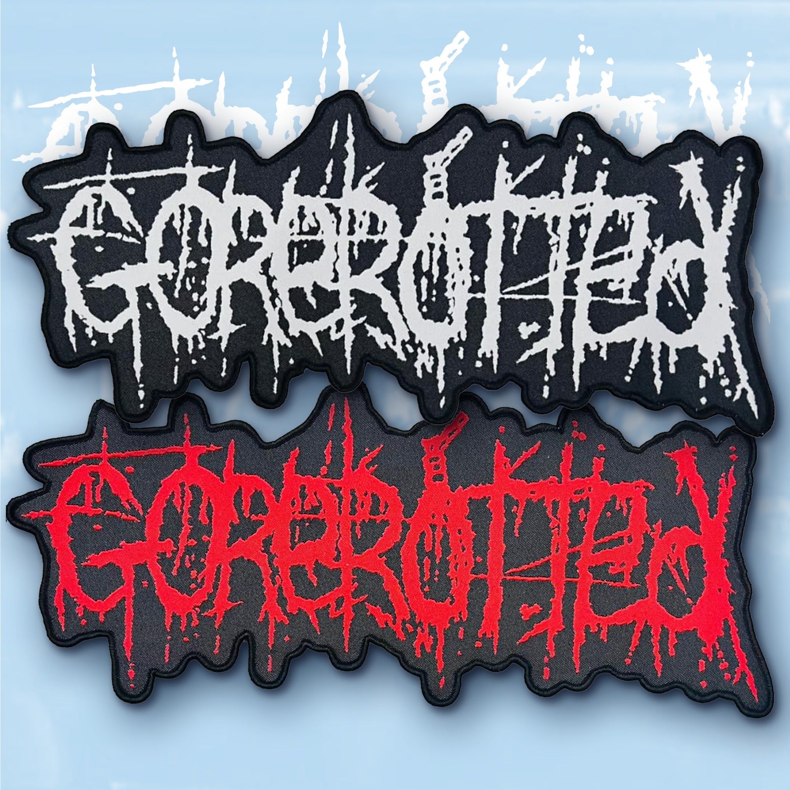 gorerotted-logo-patch-surdimensionn-tiss-oversize-noir image 1