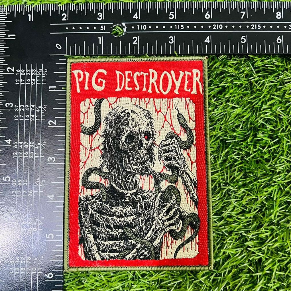 pig-destroyer-snakes-patch-tiss-bordure-rouge image 5
