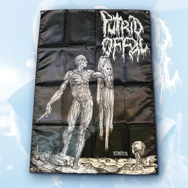 putrid-offal-skinned-drapeau-mural-tissu-100x70-cm image 1