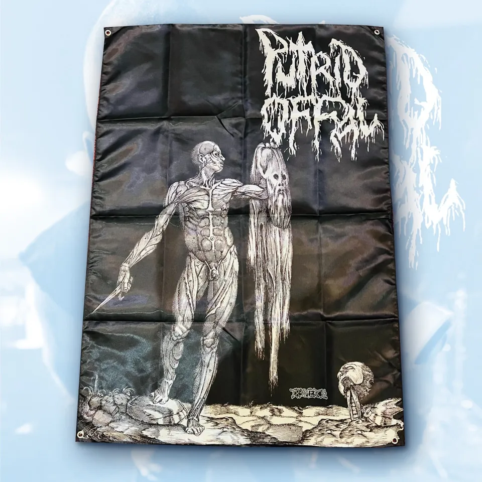 putrid-offal-skinned-drapeau-mural-tissu-100x70-cm image 1