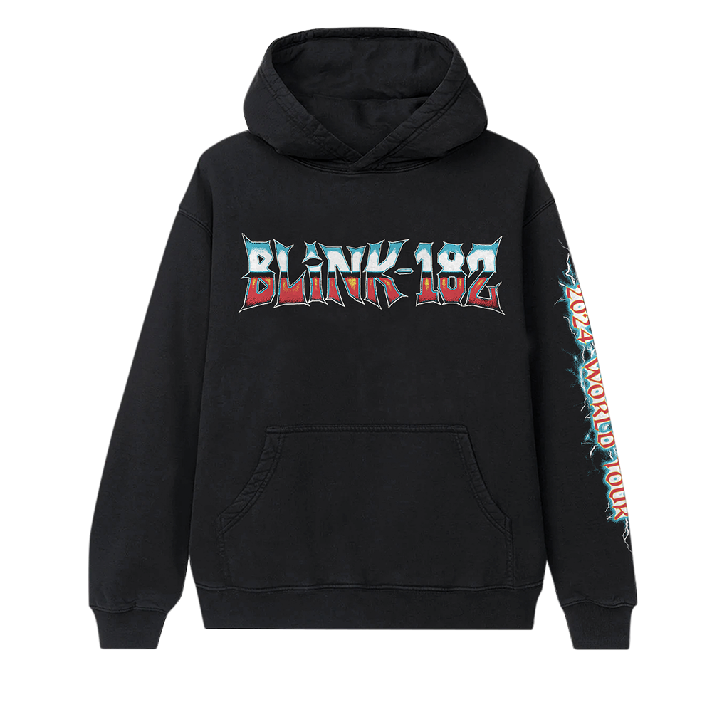 blink-182-world-tour-hoodie-noir-imprim image 1
