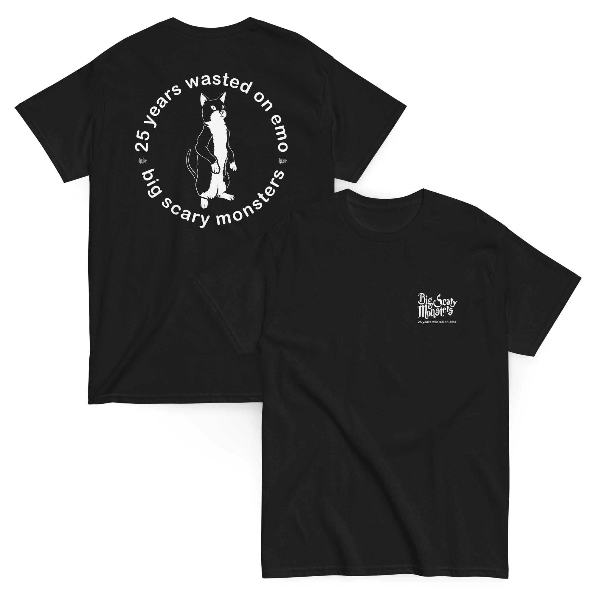 25-years-wasted-on-emo-t-shirt-chat-coton image 1
