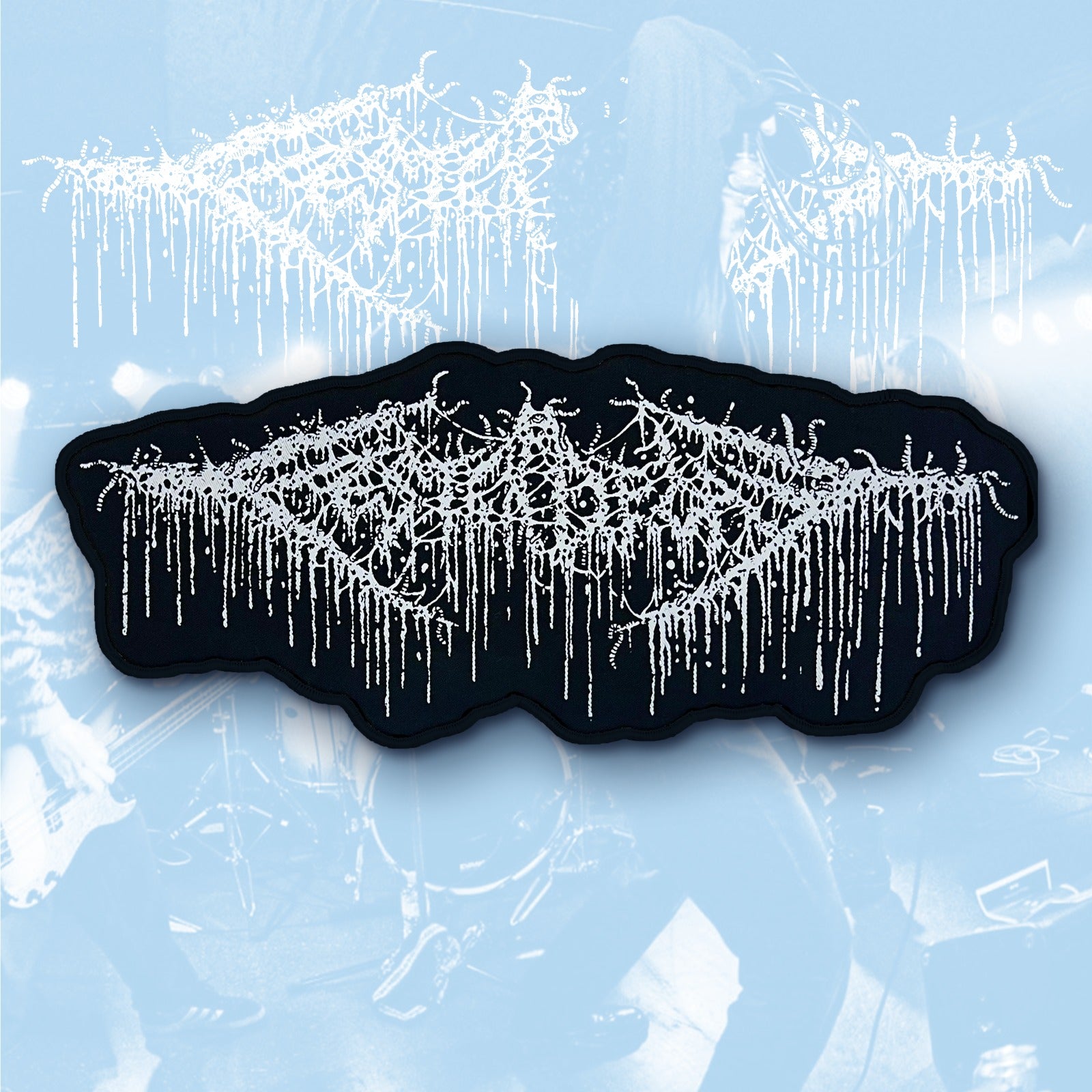 783punx-festerdecay-logo-patch-tiss-xxl-dos-noir-30-cm image 2