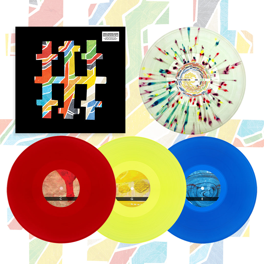 big-scary-monsters-three-trapped-tigers-coffret-vinyle-4lp-couleur image 2