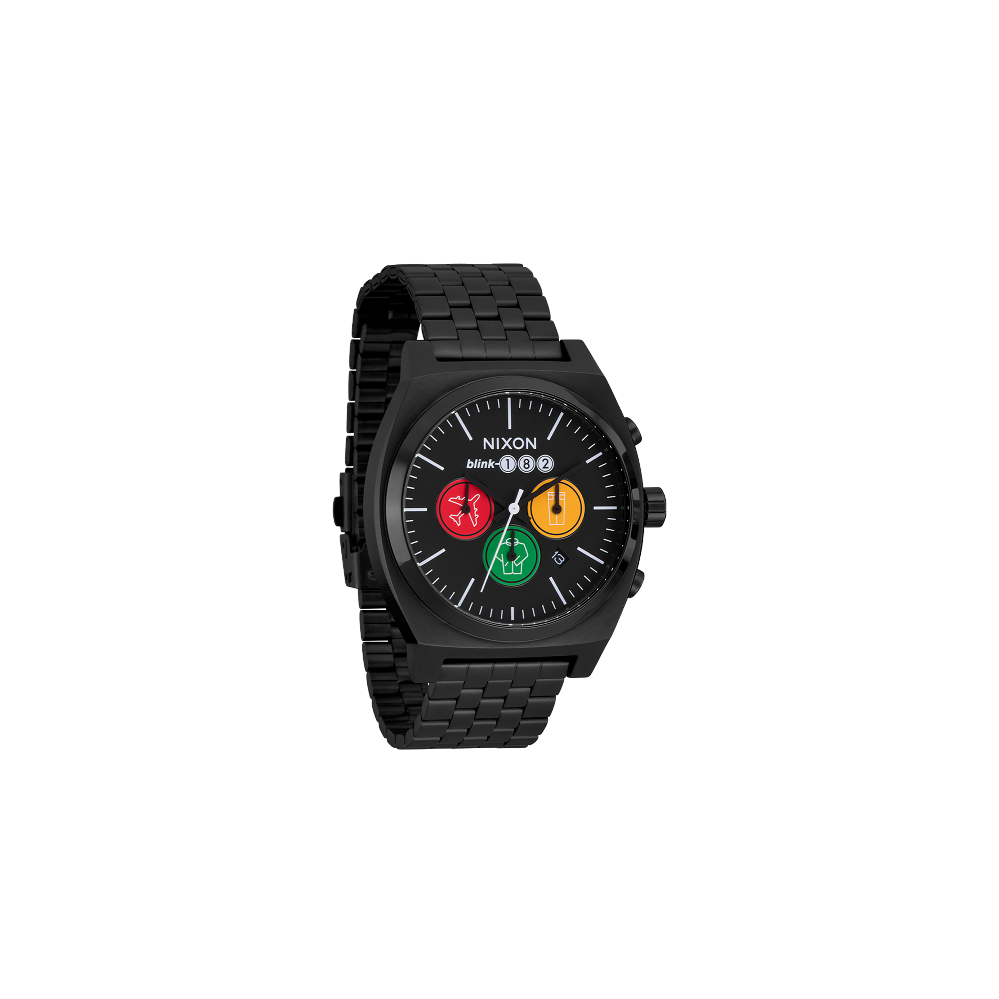 blink-182-nixon-toypaj-time-teller-montre-acier-40mm image 2