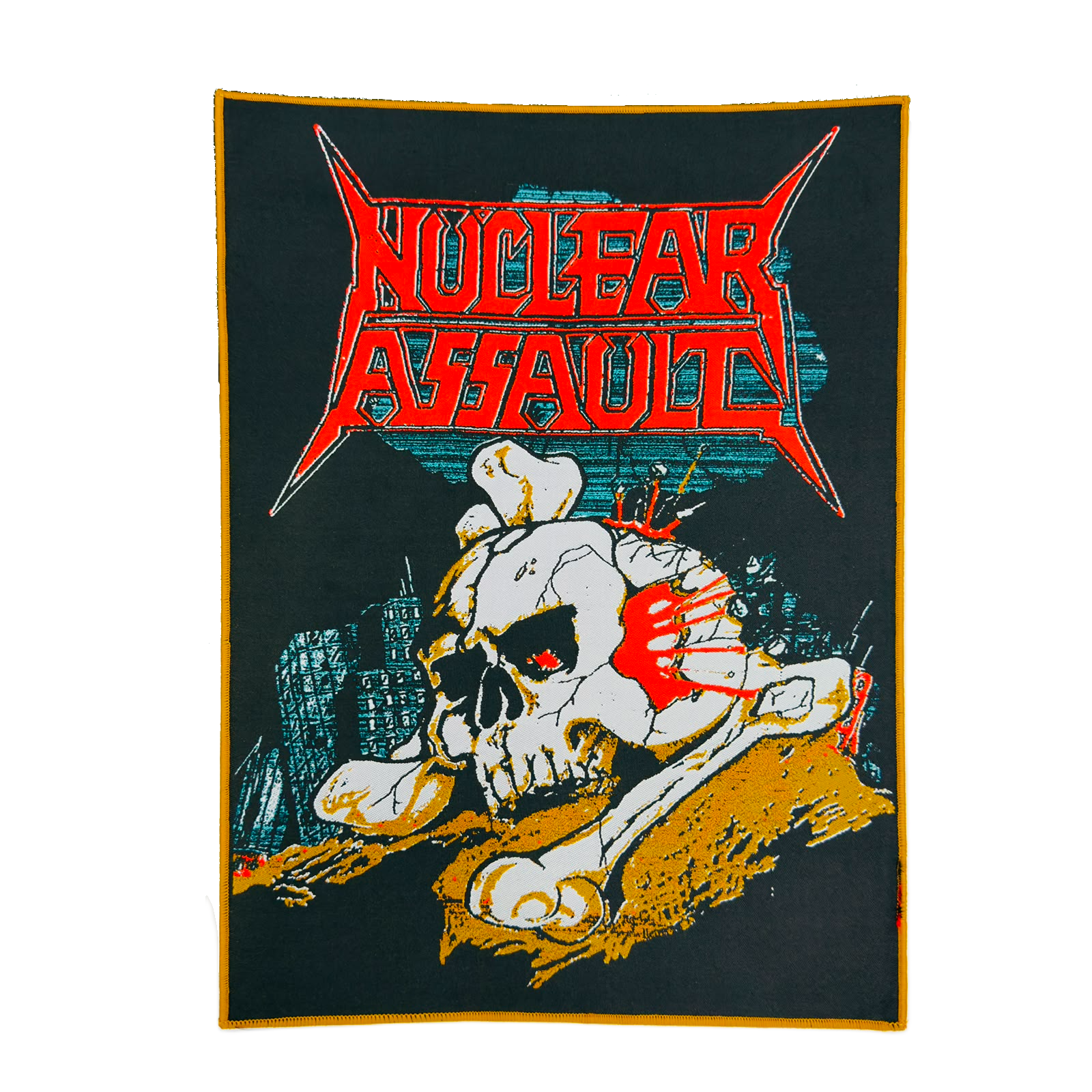 783punx-backpatch-nuclear-assault-handle-with-care-cusson-dos-marron image 2