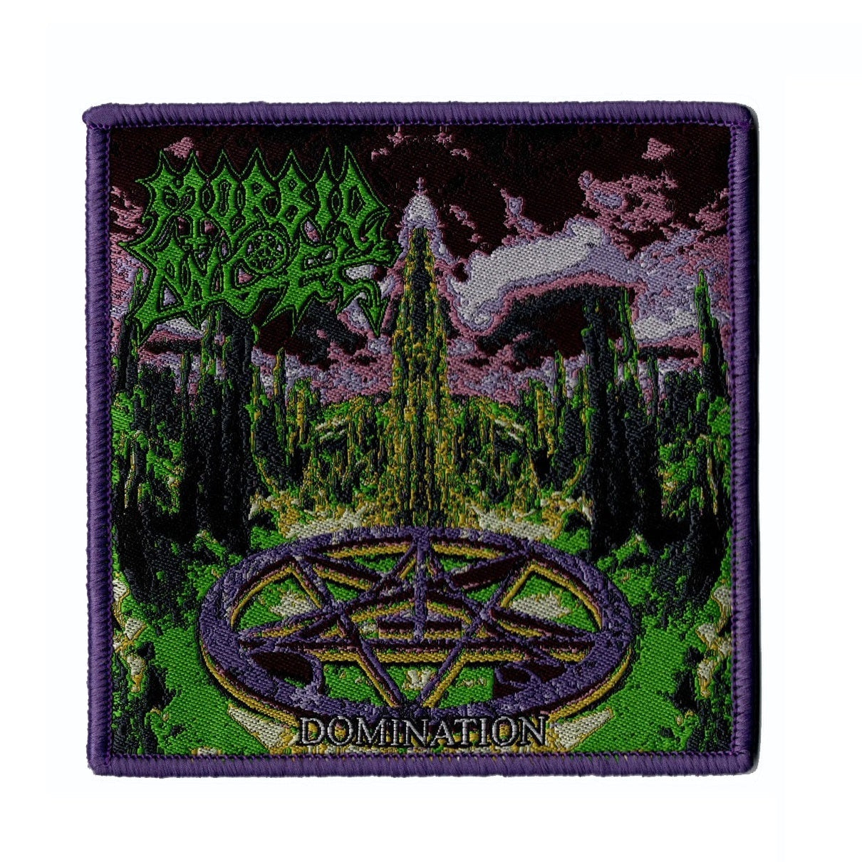 783punx-morbid-angel-domination-cusson-tiss-bordure-verte image 4
