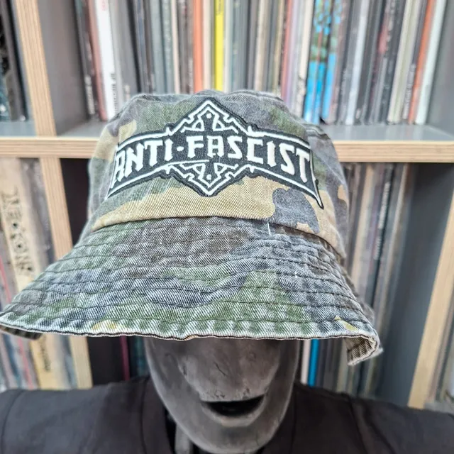 783punx-anti-fascist-bolt-thrower-bob-bucket-hat-camo-vert-phospho image 1