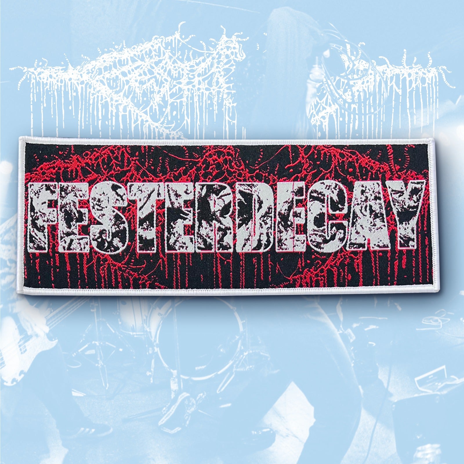 783punx-festerdecay-logo-patch-stripe-tiss-bord-noir image 4
