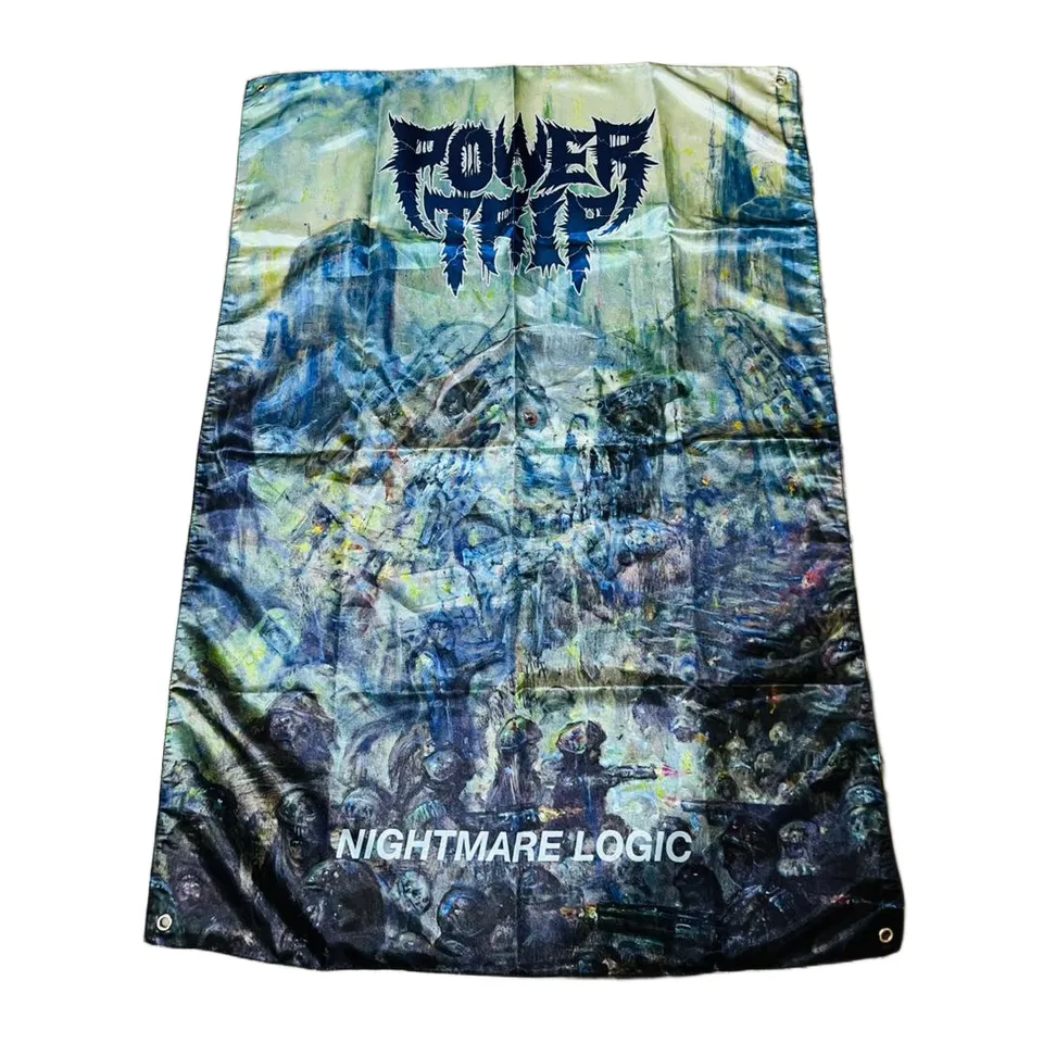 power-trip-nightmare-logic-drapeau-poster-textile-100x70-cm image 1