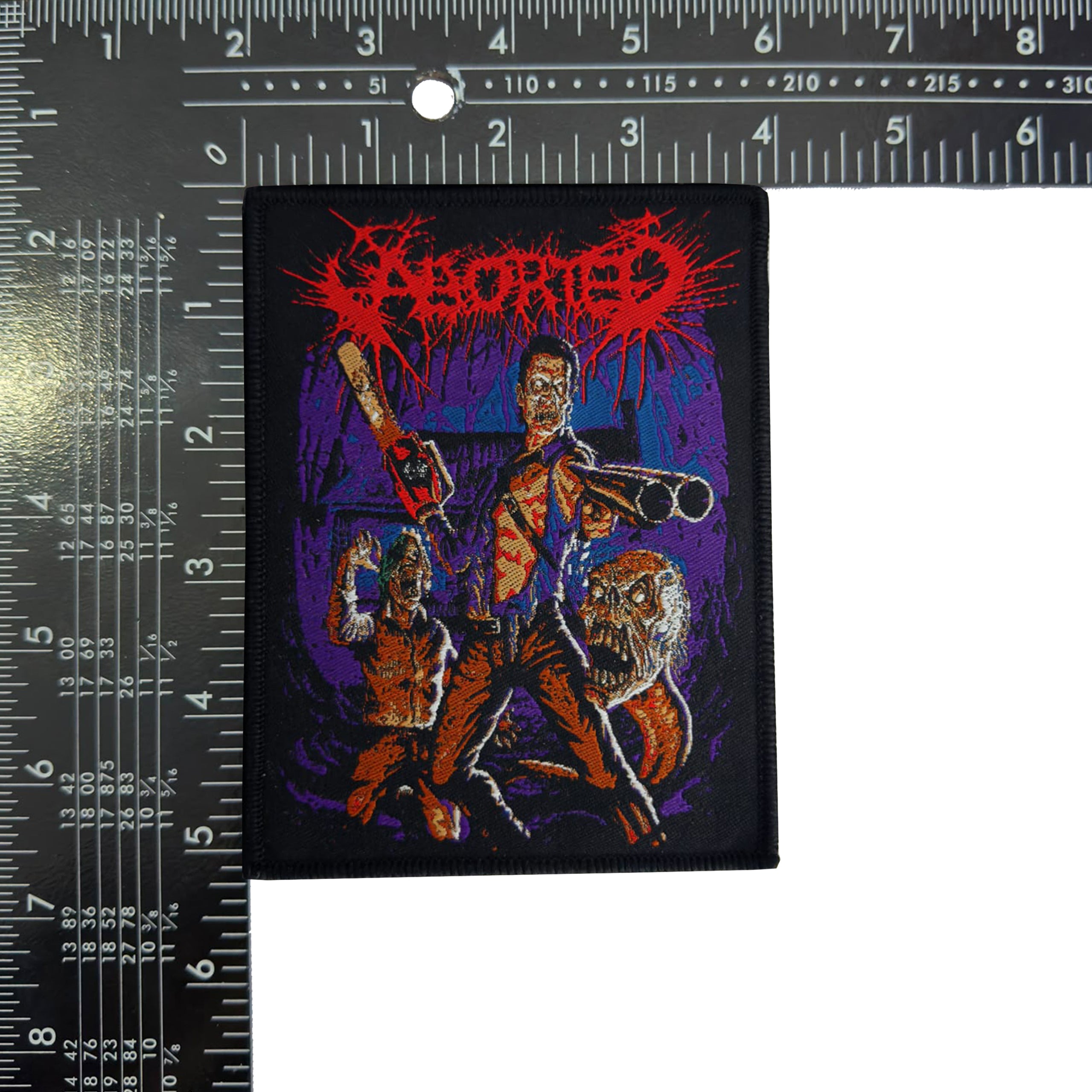 783punx-aborted-the-necrotic-manifesto-patch-tiss-bordure-rouge image 5